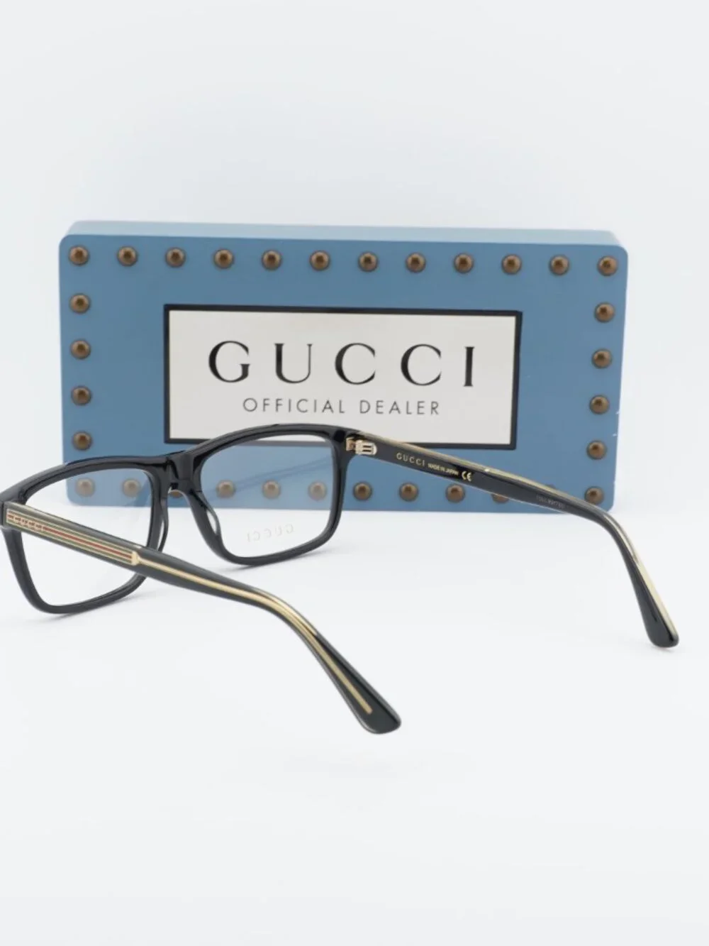 Gucci GG0384O 001 Rectangle Eyeglasses - Black 55mm